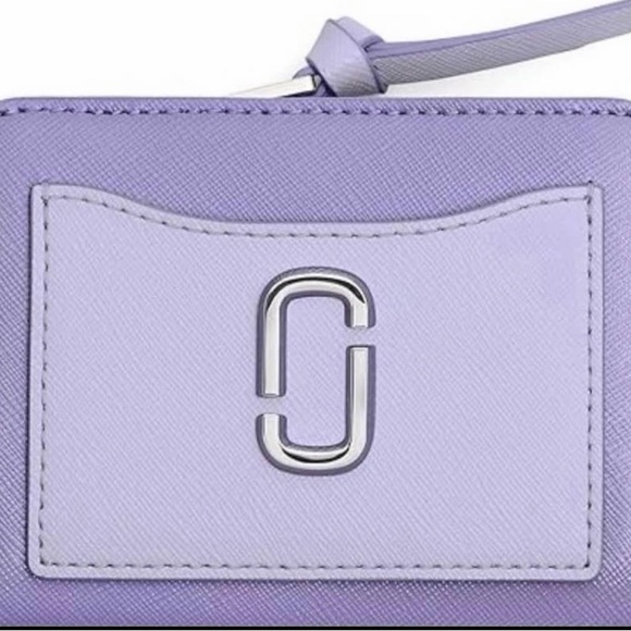Marc Jacobs Purple Cardholder with Silver Logo - Picture 1 of 8